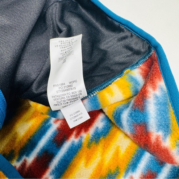 Patagonia Synchilla Aztec print Colorful Patterned Women's Vest size S - Picture 10 of 10
